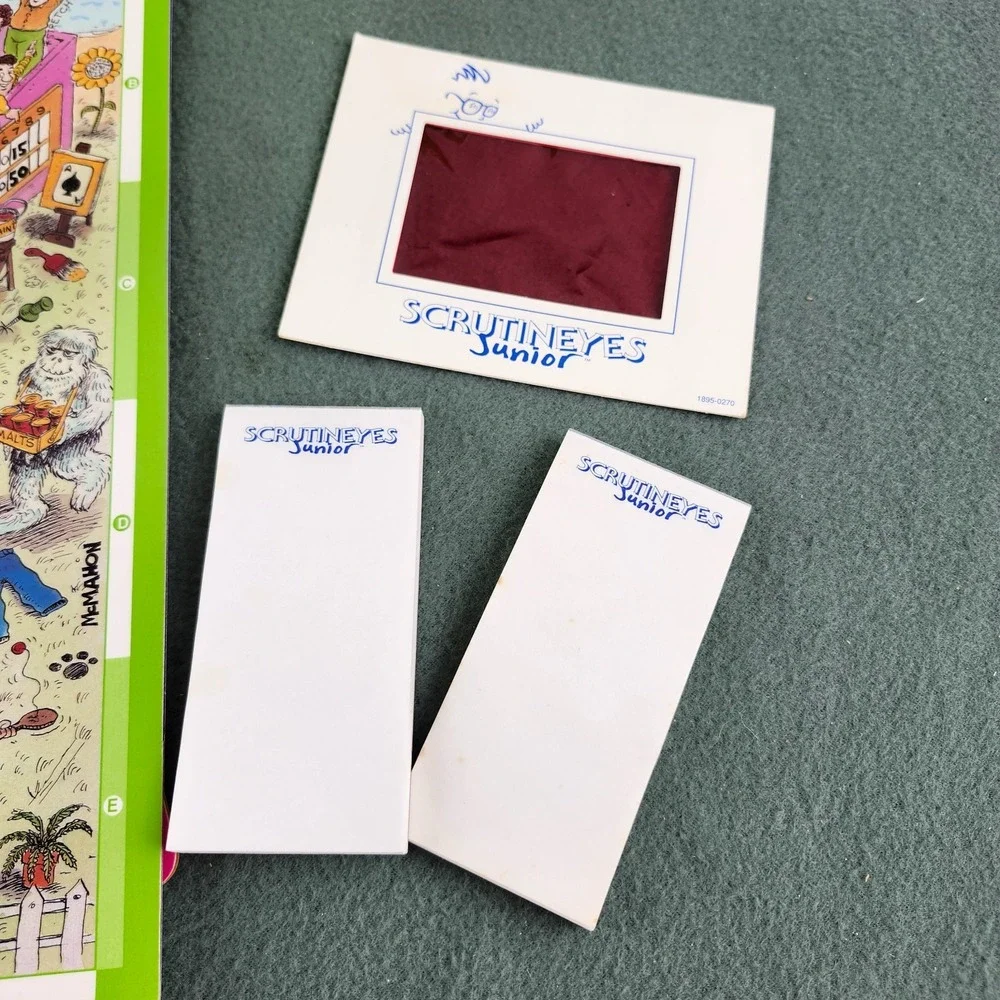 Vintage 1992 ScrutinEyes Junior For Kids- Rare Mattel Board Game COMPLETE